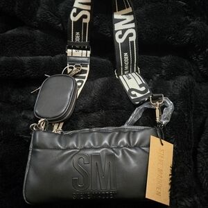 New Steve Madden Black Crossbody Bag